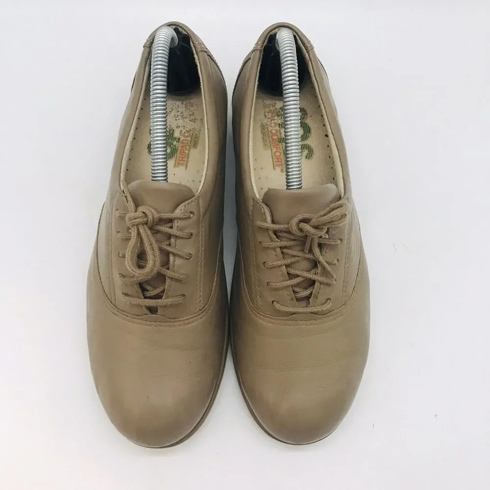 SAS Whisper TriPad Comfort Shoes Women's 5.5M Lace Up Leather Walking Sneakers